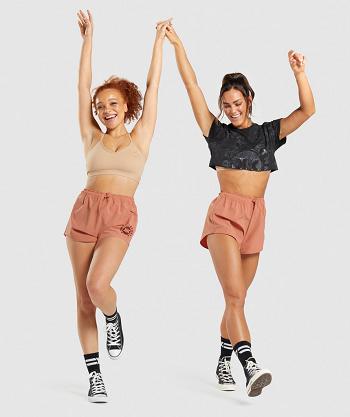 Dámské Šortky Gymshark Kk Fit Woven Oranžové | CZ 3840DFM